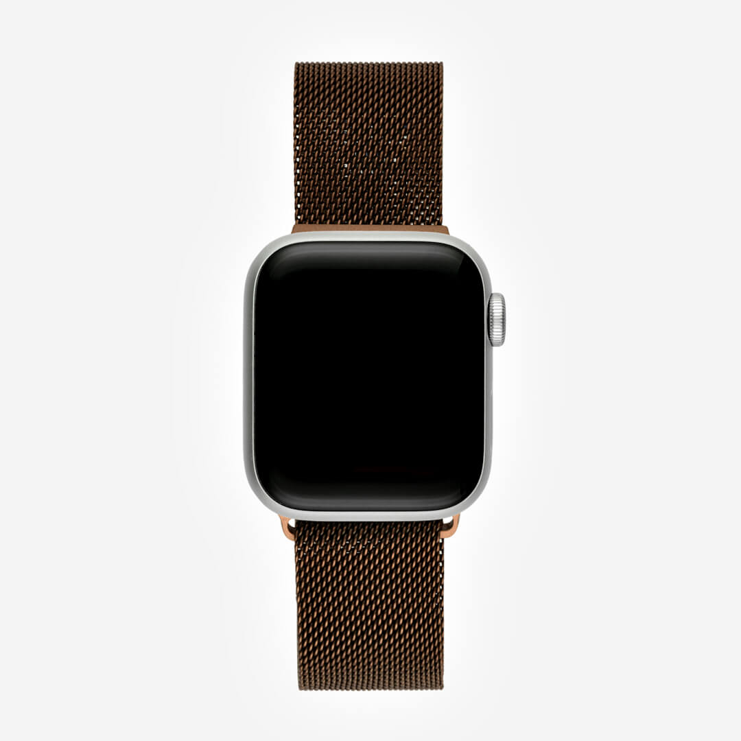 Milanese Loop Apple Watch Band - Bronze