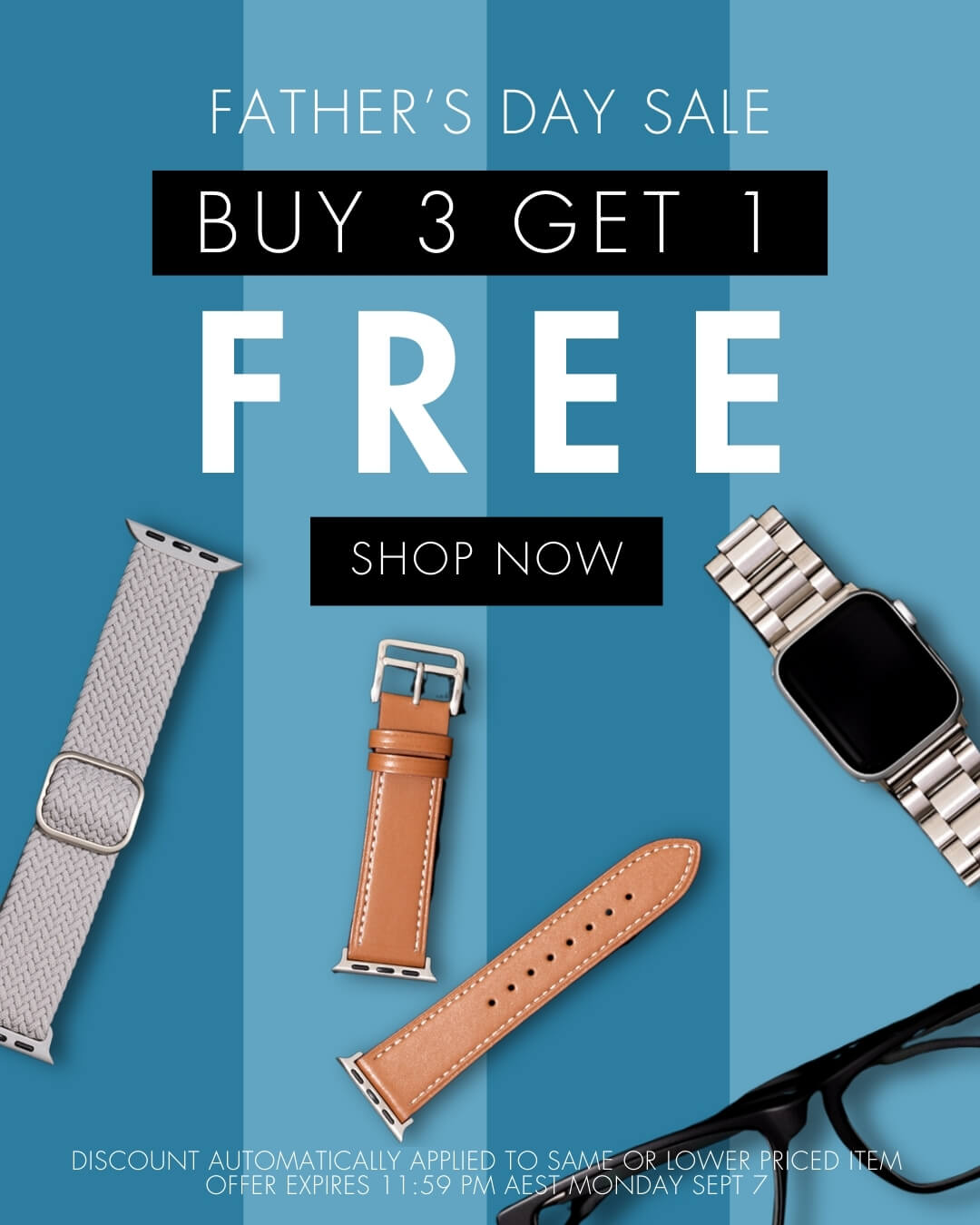 Father's Day Sale - Buy 3, Get 1 Free