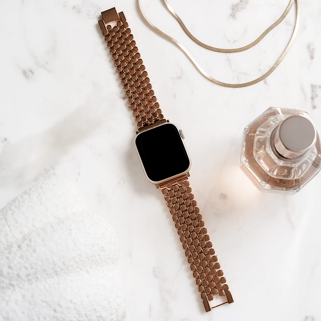 Monaco Bracelet Apple Watch Band - Vintage Rose Gold