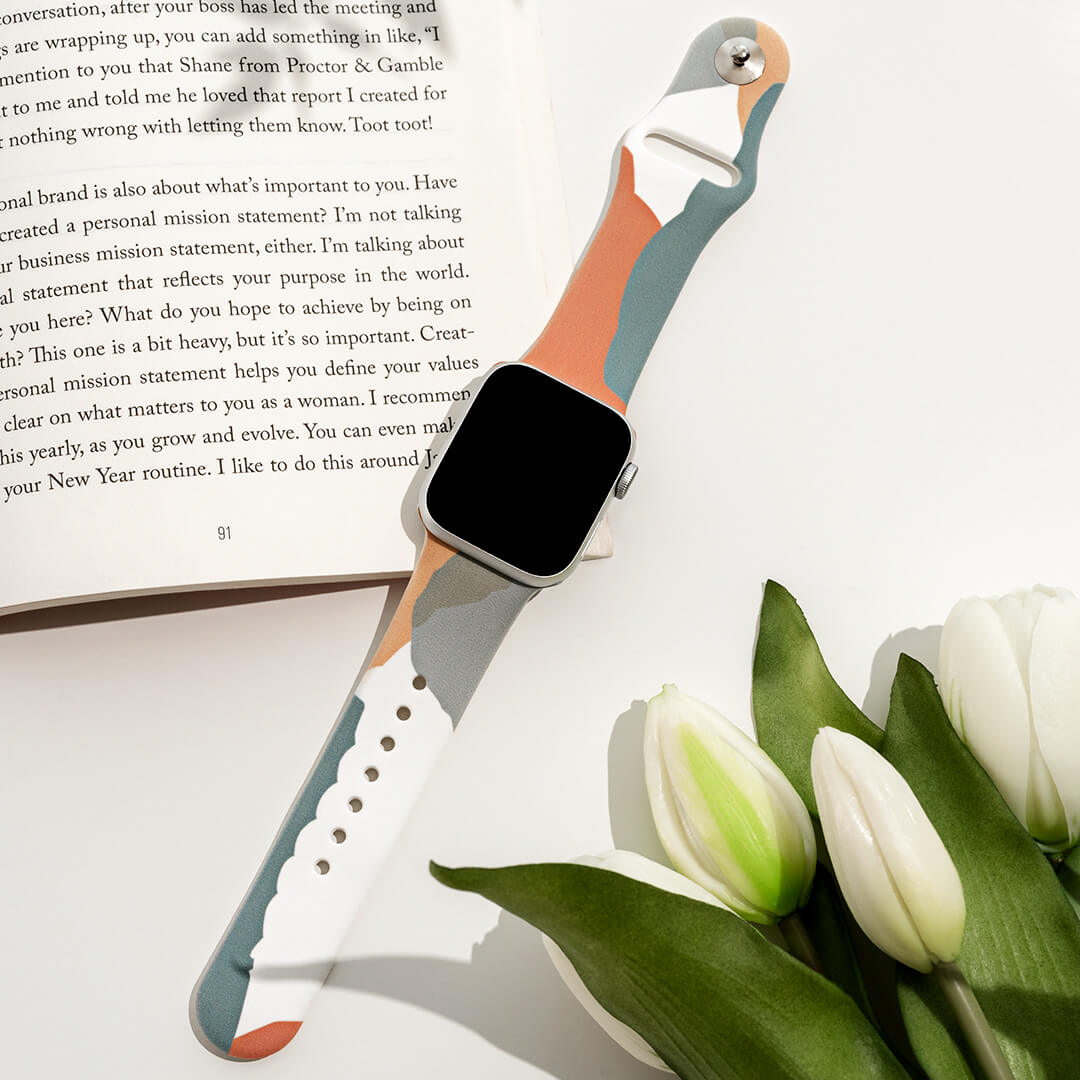 Mykonos Silicone Apple Watch Band - Caramel