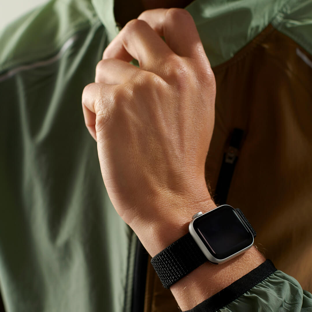 Sport Loop Apple Watch Band Black The Salty Fox