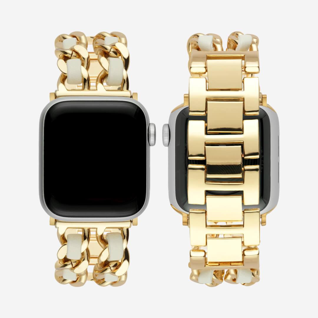 Paris Bracelet Apple Watch Band - Gold / White