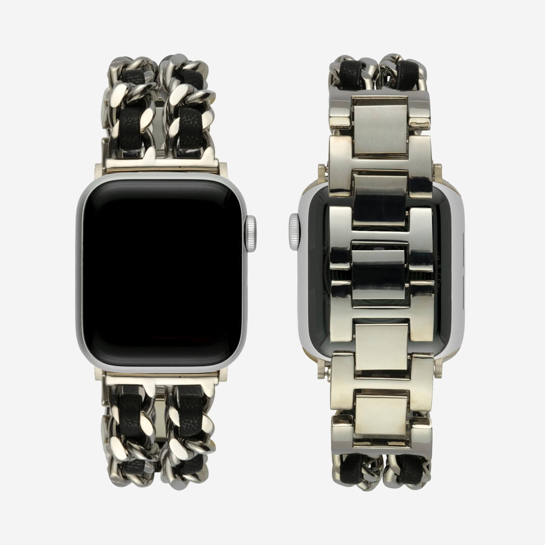 Paris Bracelet Apple Watch Band - Silver / Black