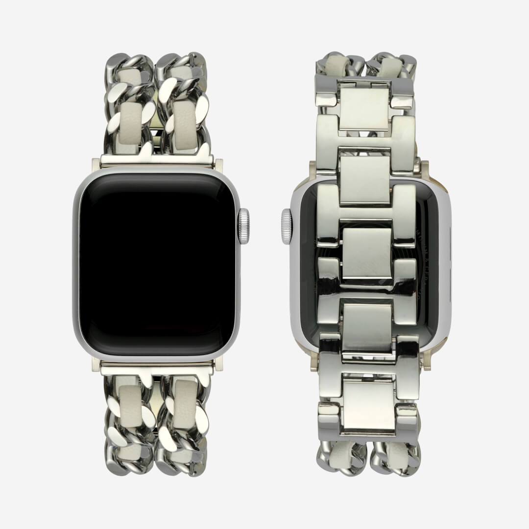 Paris Bracelet Apple Watch Band - Silver / White