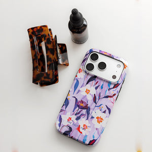 Purple Daisy MagSafe Phone Case