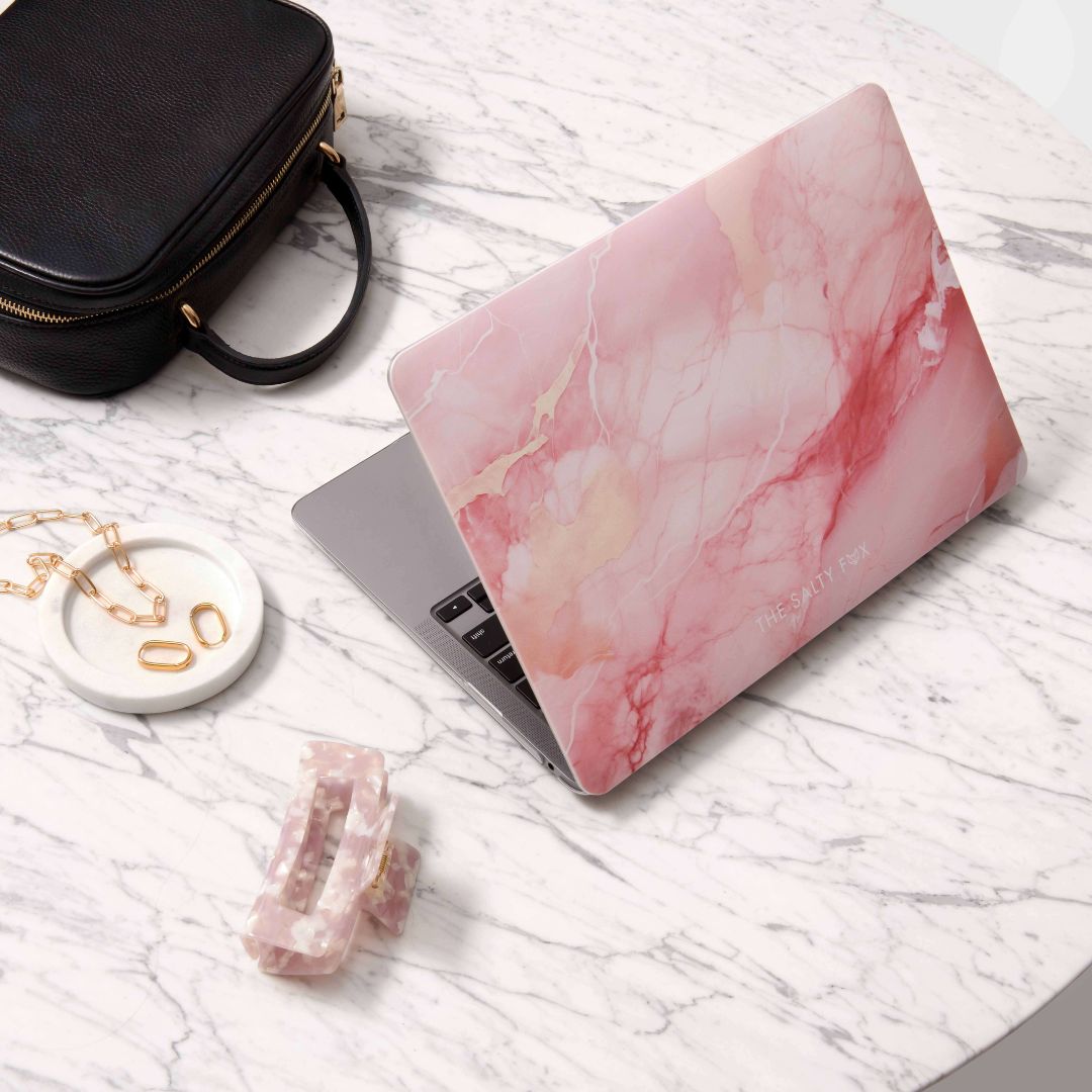 Rose Marble MacBook Case