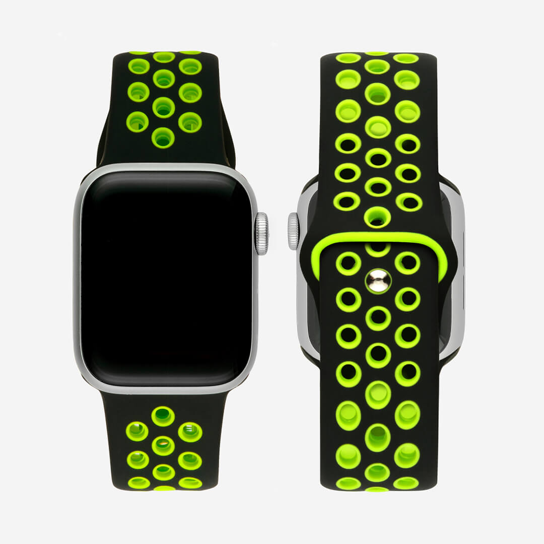 Apple watch nike hotsell band black and green