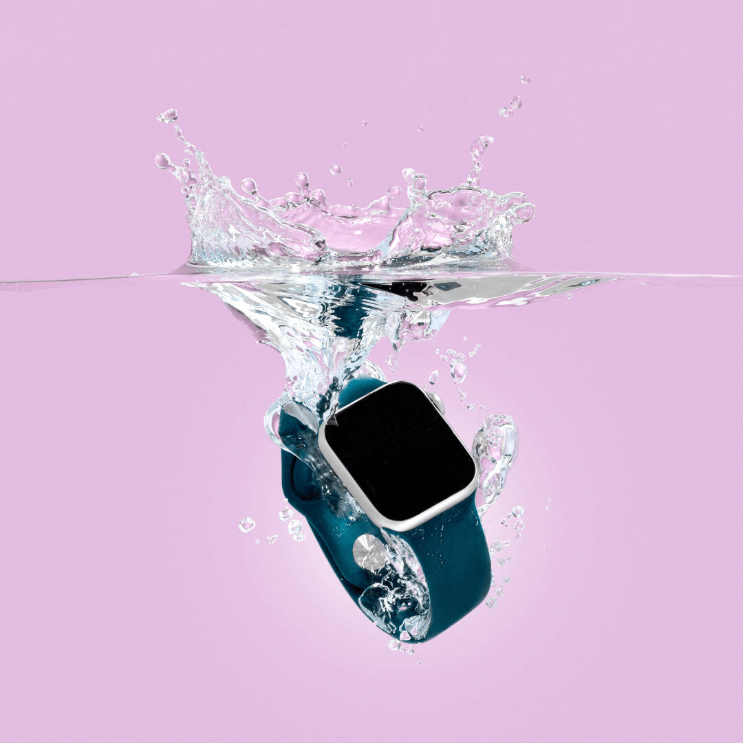 Classic Silicone Apple Watch Band - Emerald - Styled