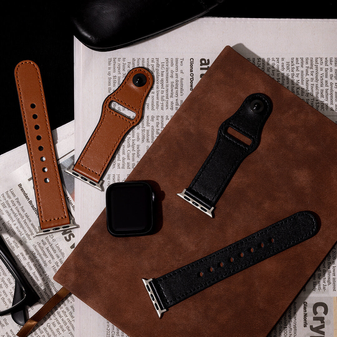 Single Tour Apple Watch Band - Cinnamon and Sable