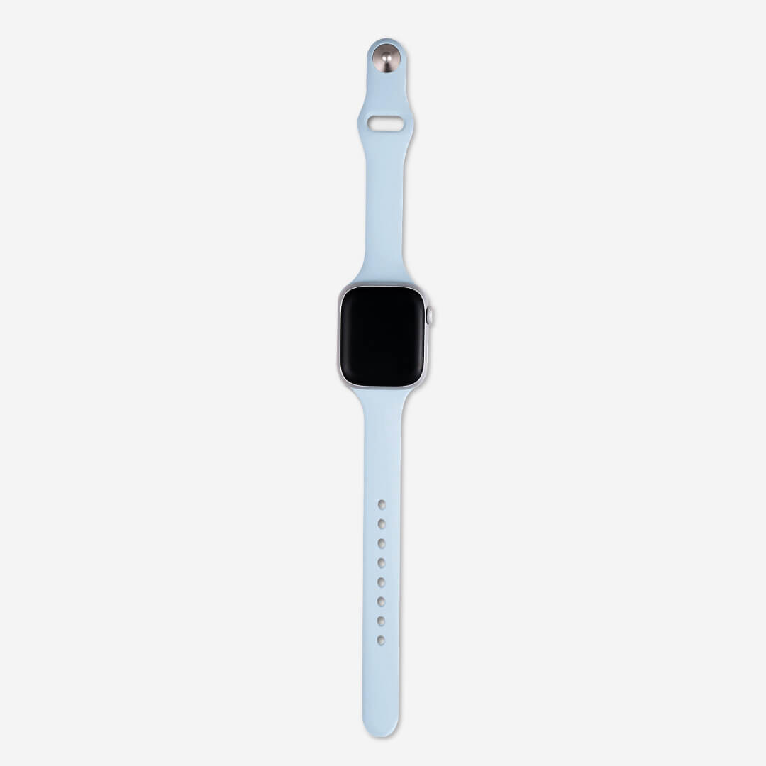 Slim Silicone Apple Watch Band - Blue Mist