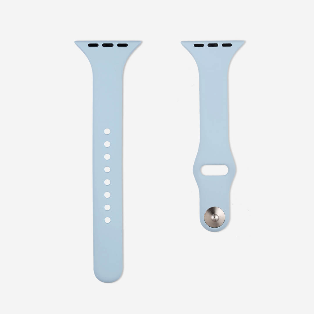 Slim Silicone Apple Watch Band - Blue Mist