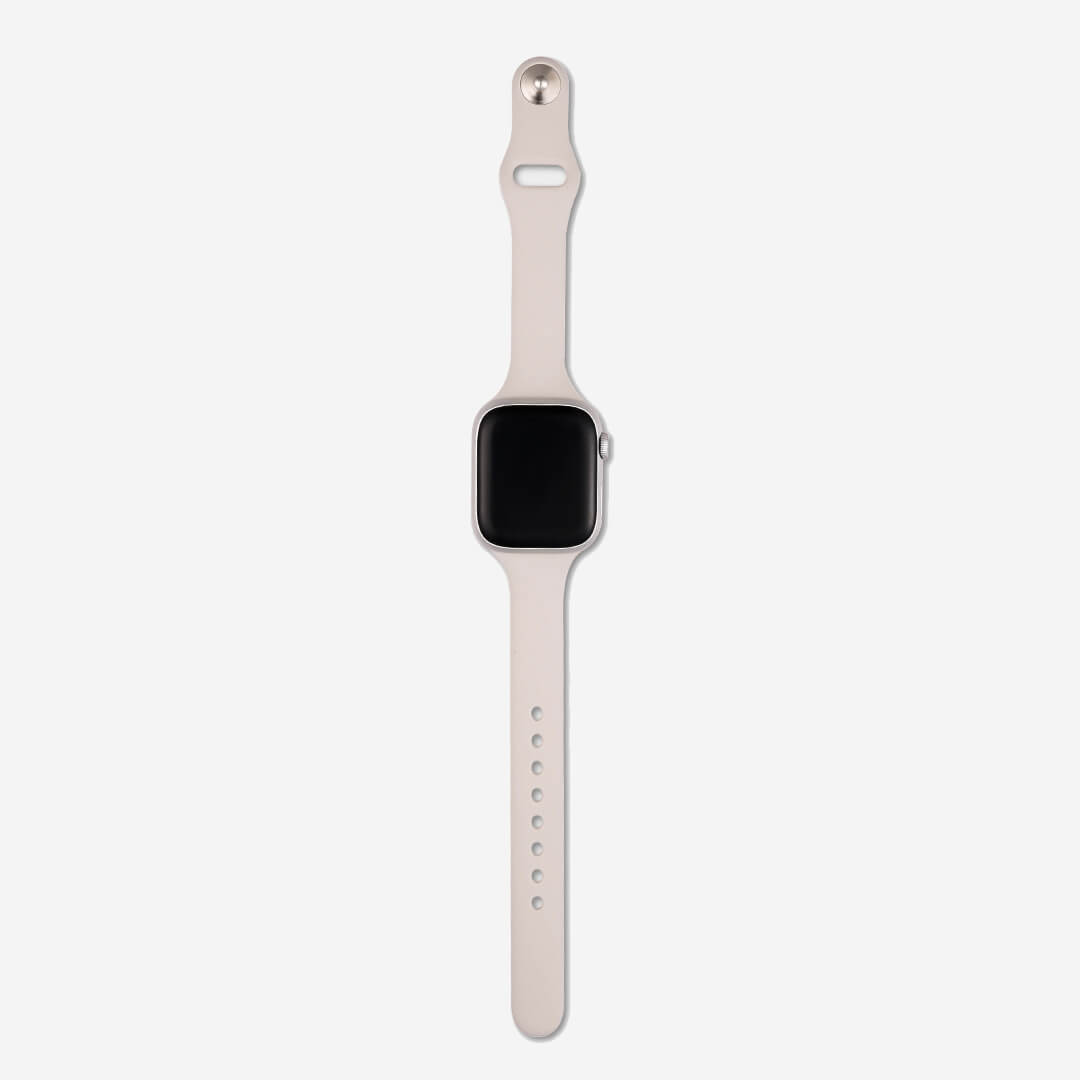 Slim Silicone Apple Watch Band - Starlight