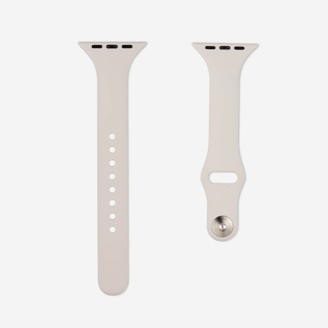 Slim Silicone Apple Watch Band - Starlight