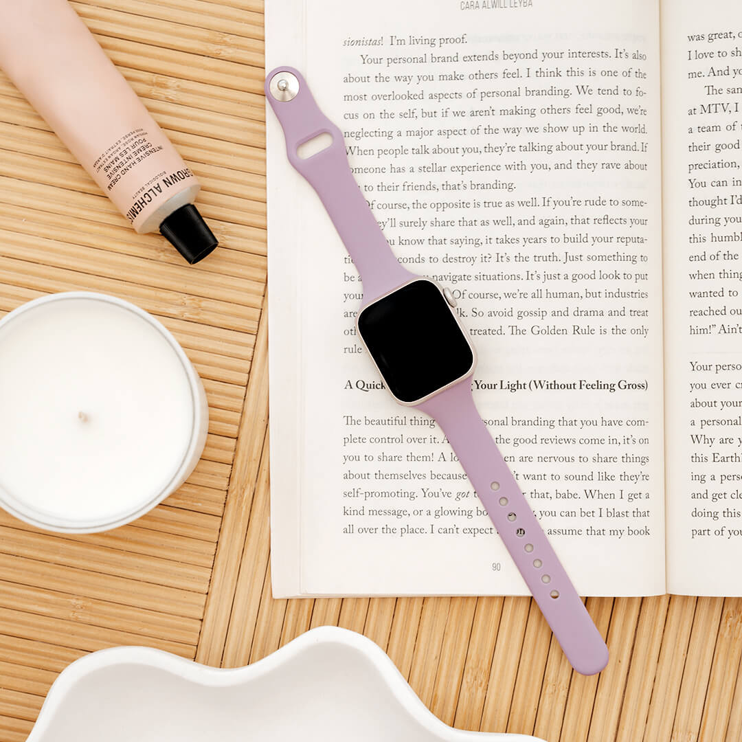 Slim Silicone Apple Watch Band - Orchid