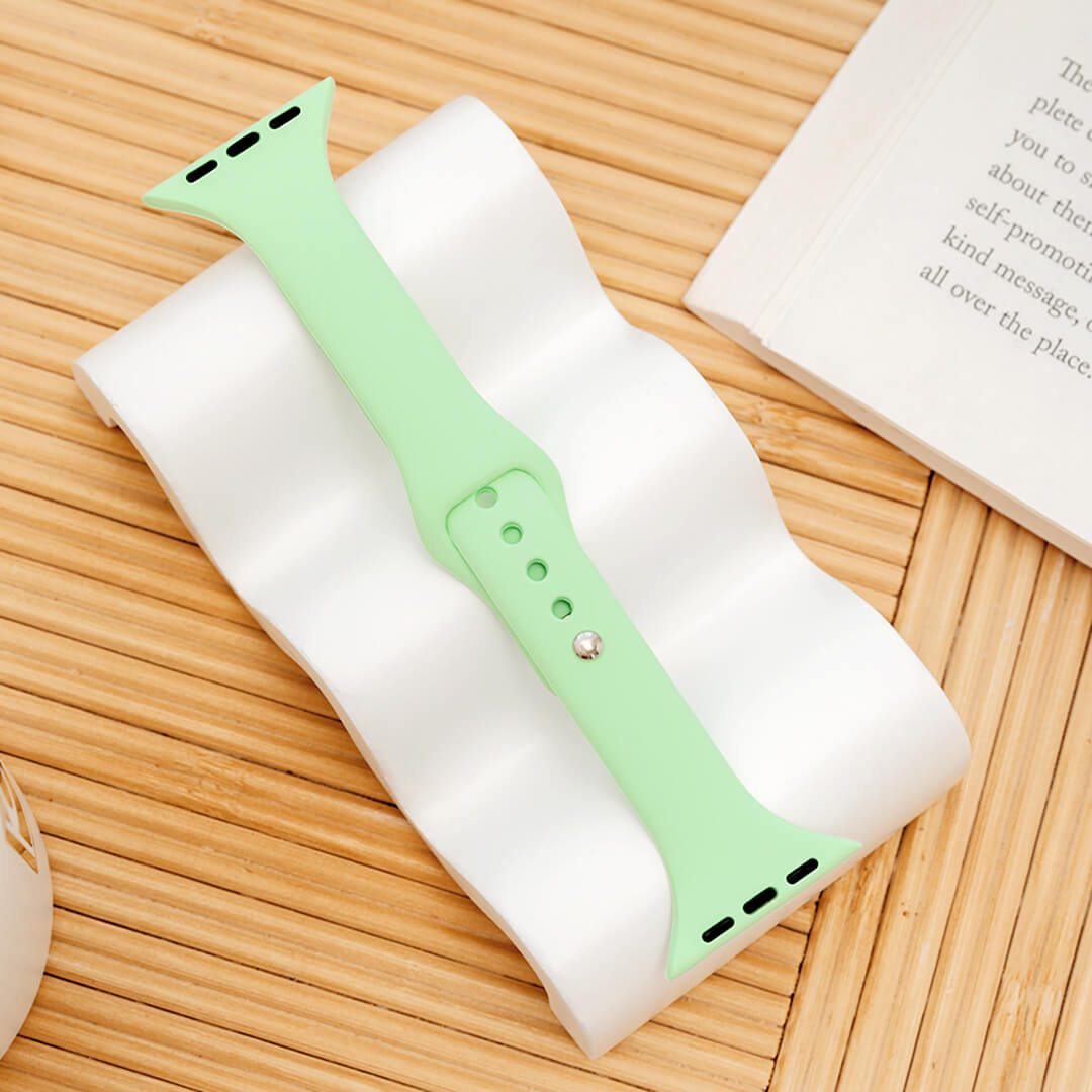 Slim Silicone Apple Watch Band - Pistachio