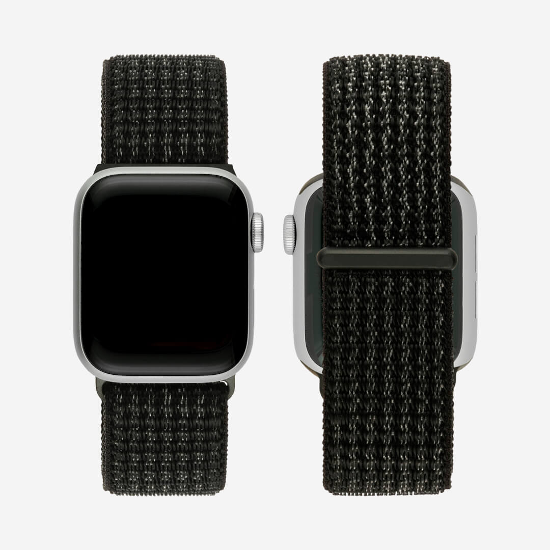 Sport Loop Apple Watch Band - Black / Platinum