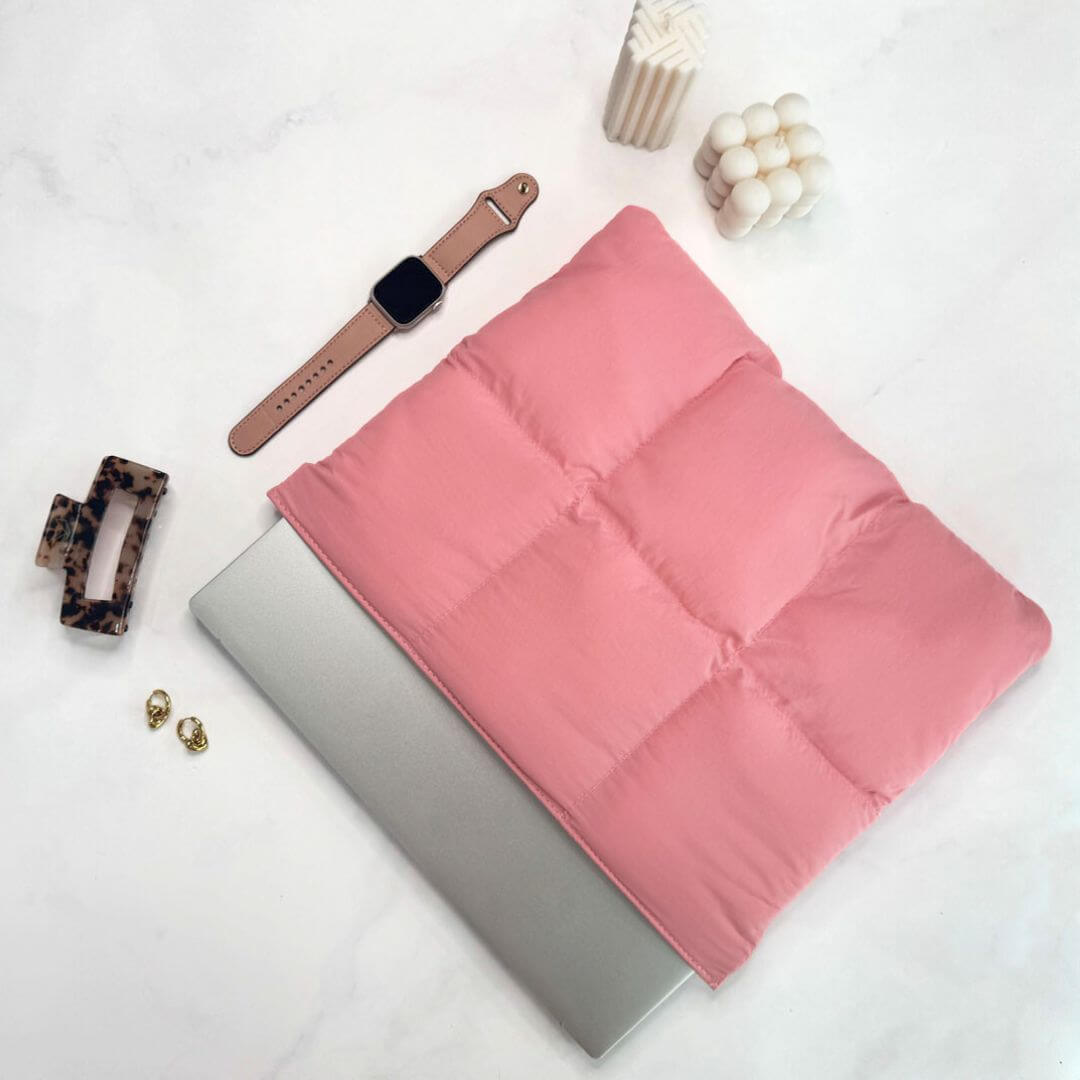 Frankie Puffy Laptop Sleeve - Marshmallow