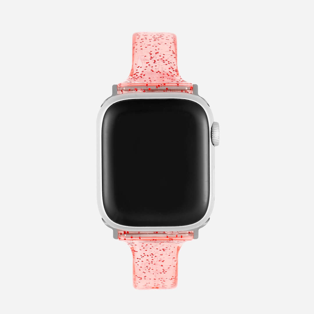 Sydney Glitter Apple Watch Band - Cherry