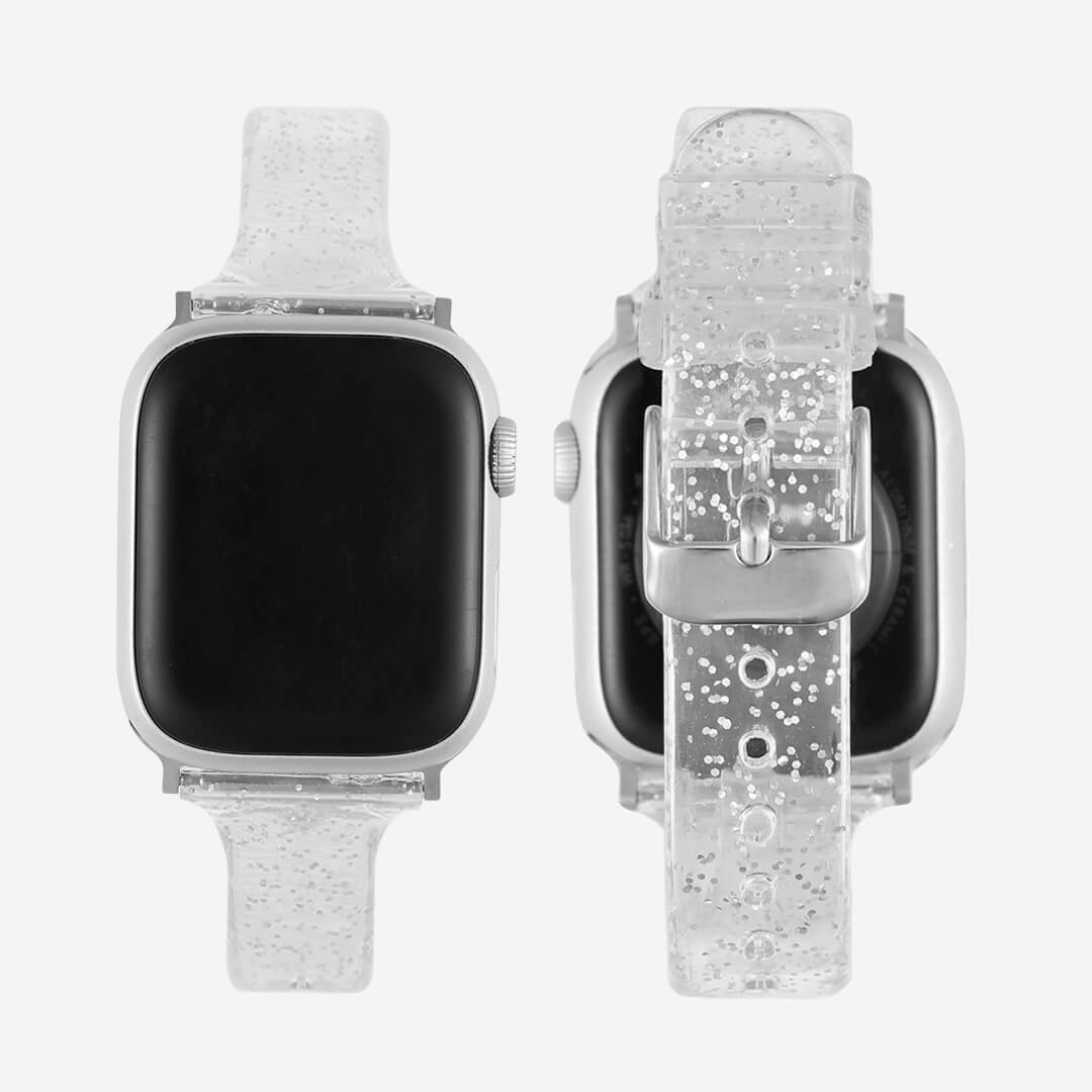 Sydney Glitter Apple Watch Band - Silver