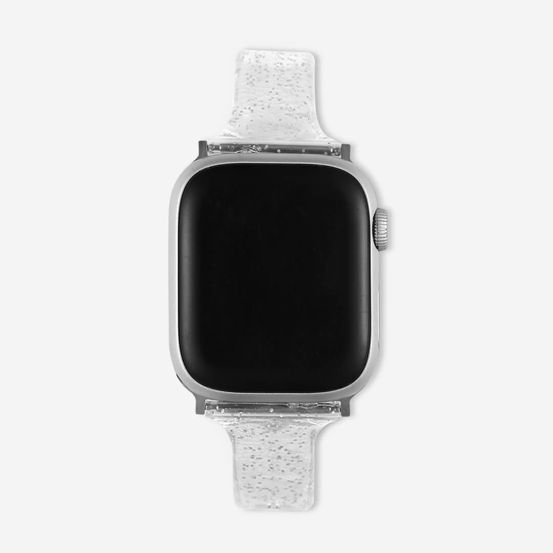 Sydney Glitter Apple Watch Band - Silver