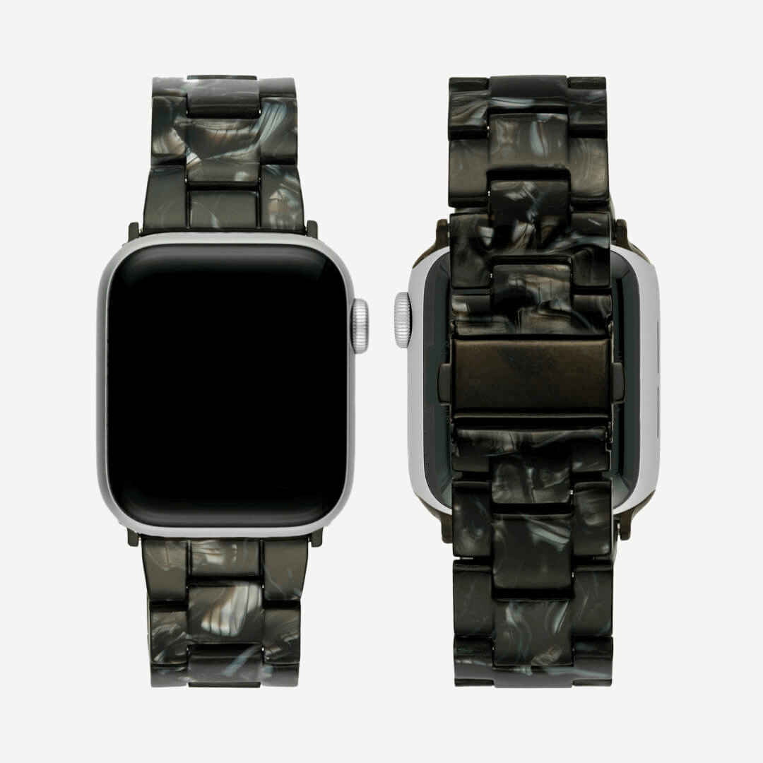 Vienna Apple Watch Band - Black Marble