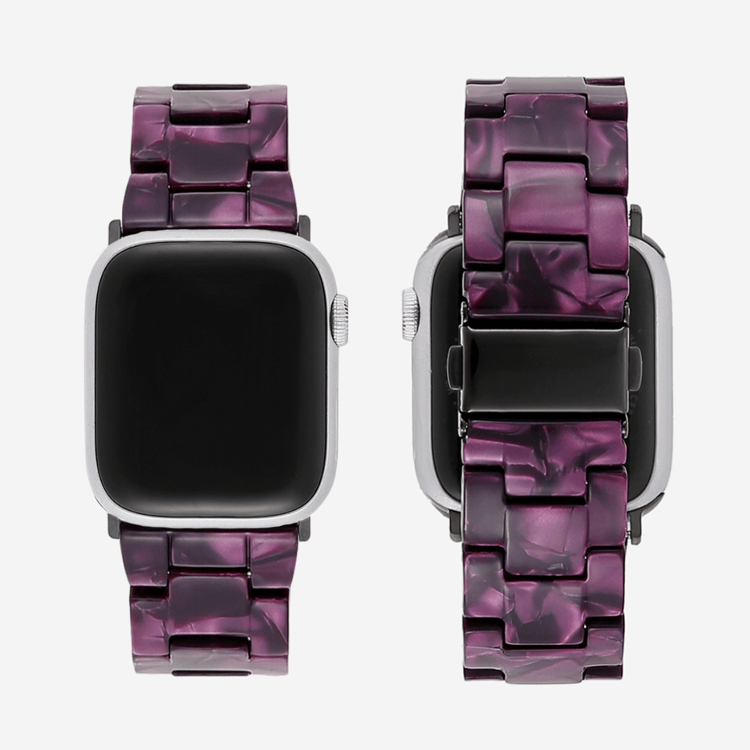 Vienna Apple Watch Band - Black Violet