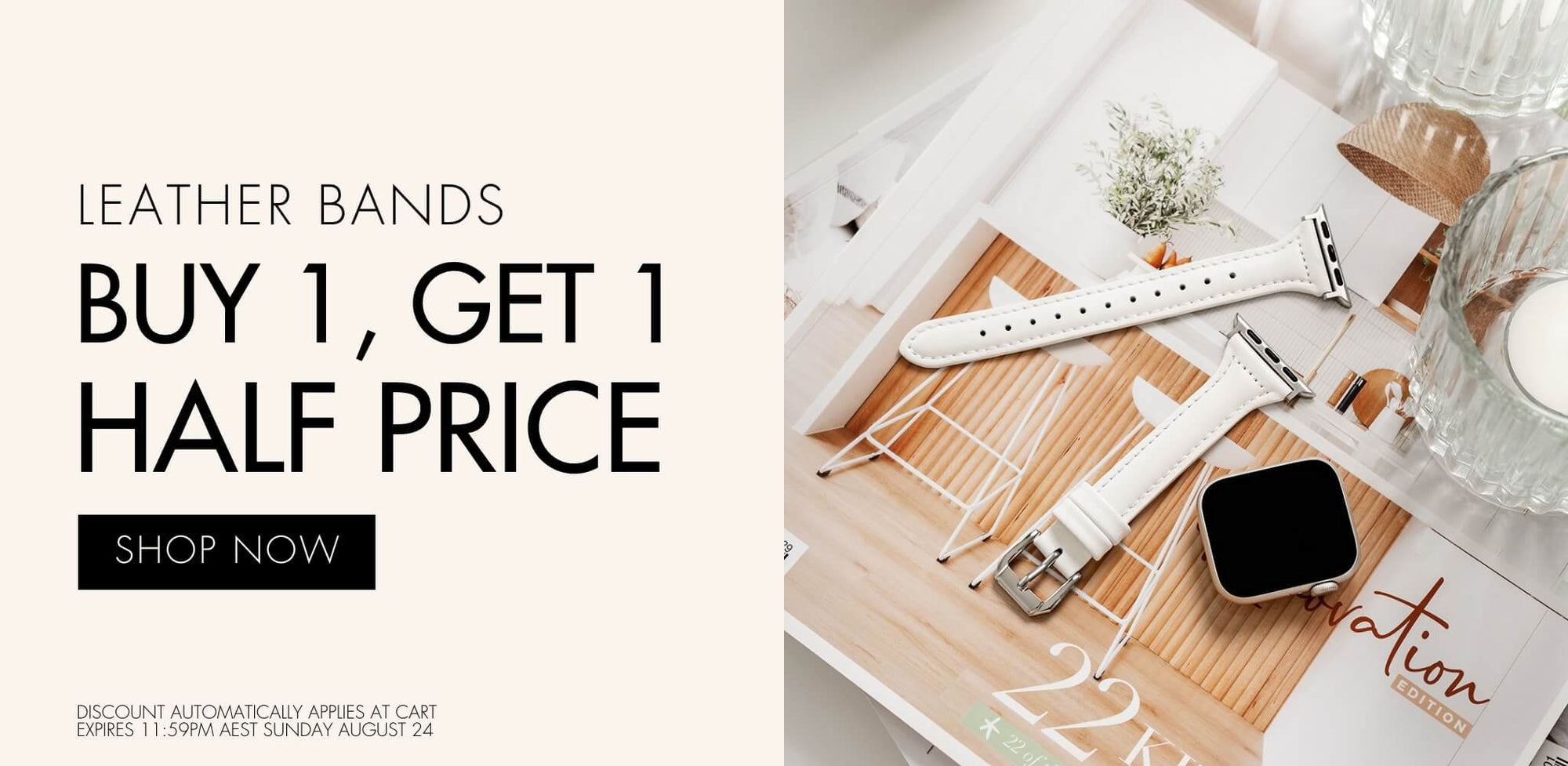 Buy 1 Get 1 Half Price - Leather Bands
