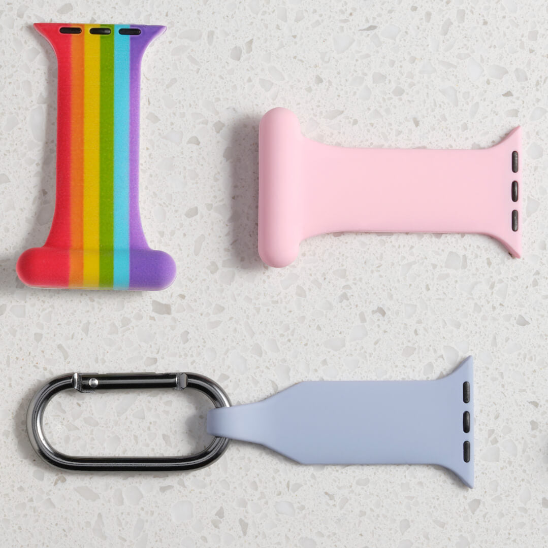 Apple watch band store fob carabiner clip