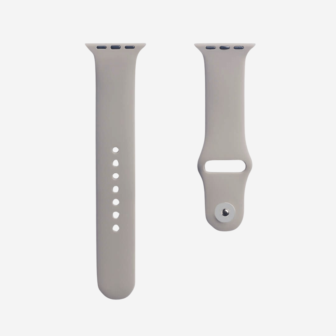 Classic Silicone Apple Watch Band - Gravel