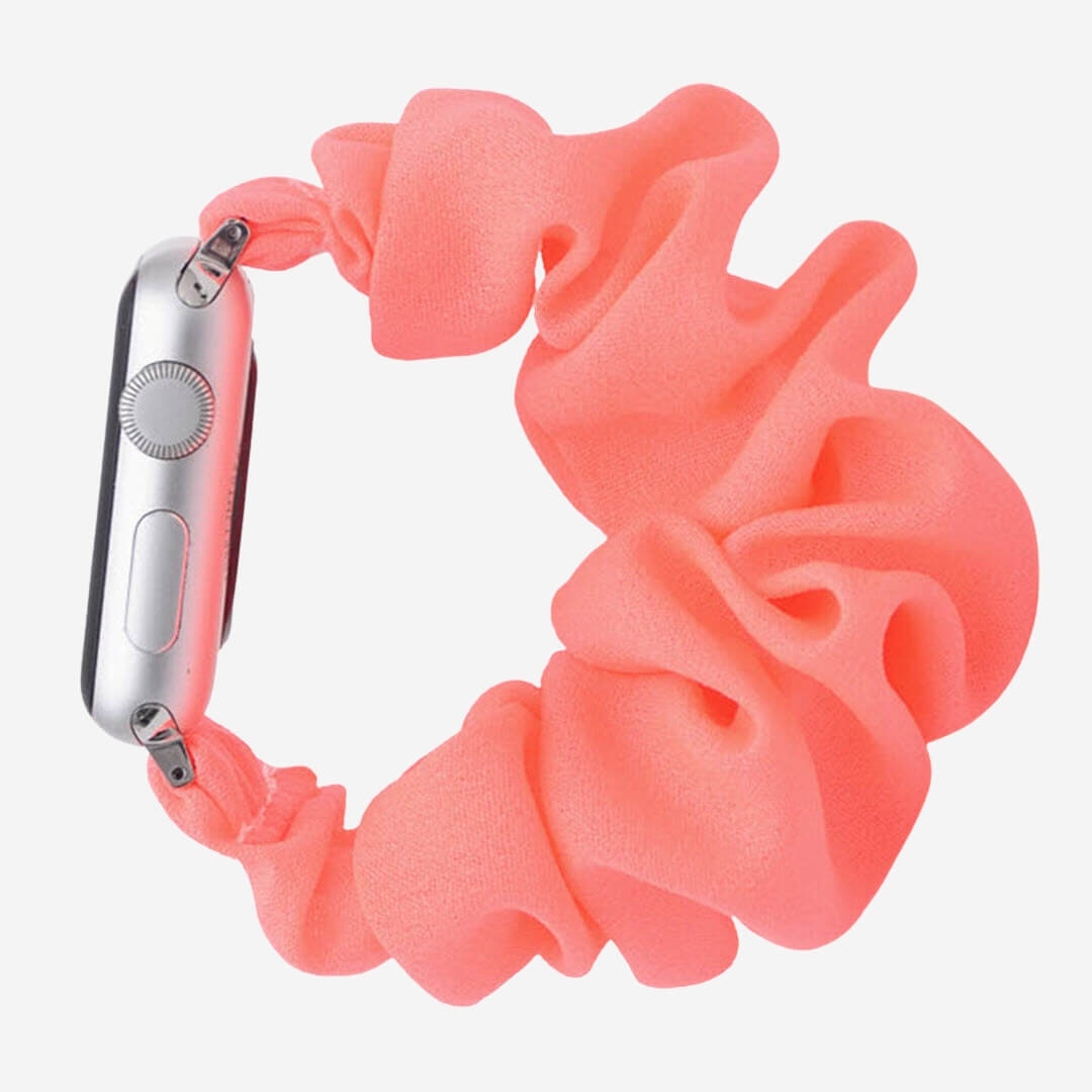 Scrunchie Apple Watch Band - Coral