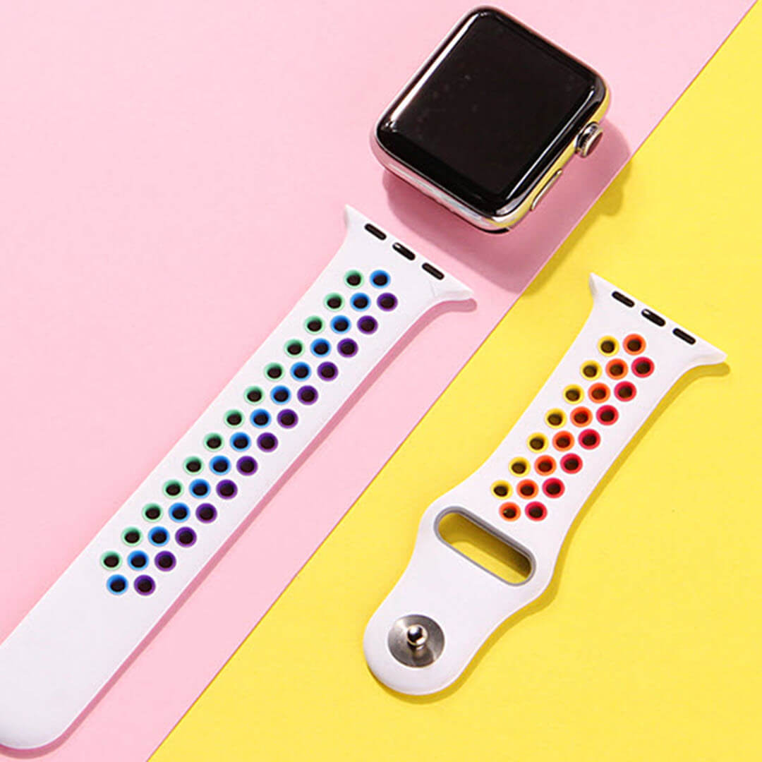 Silicone Sports Apple Watch Band - Pride